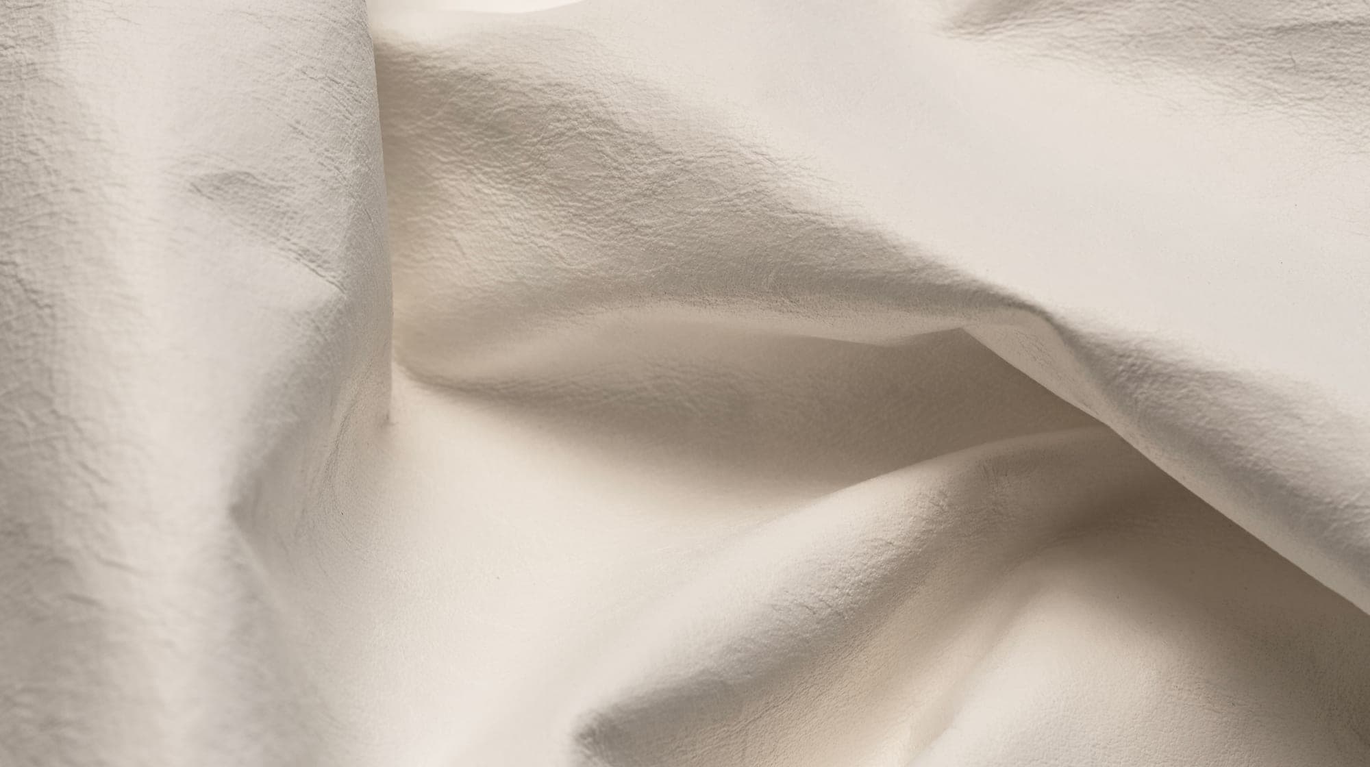 Nappa Papier — pelle avorio dall'effetto carta